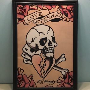 Ed Hardy Framed Art Piece